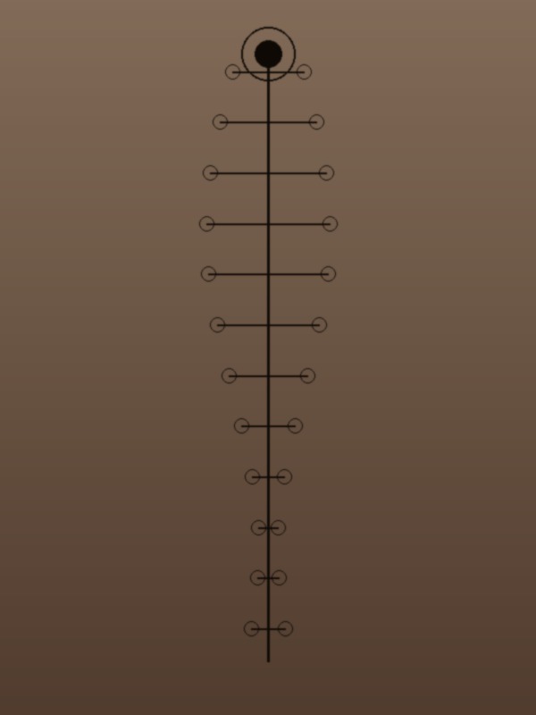 Ornamental vertical — Black & Grey
